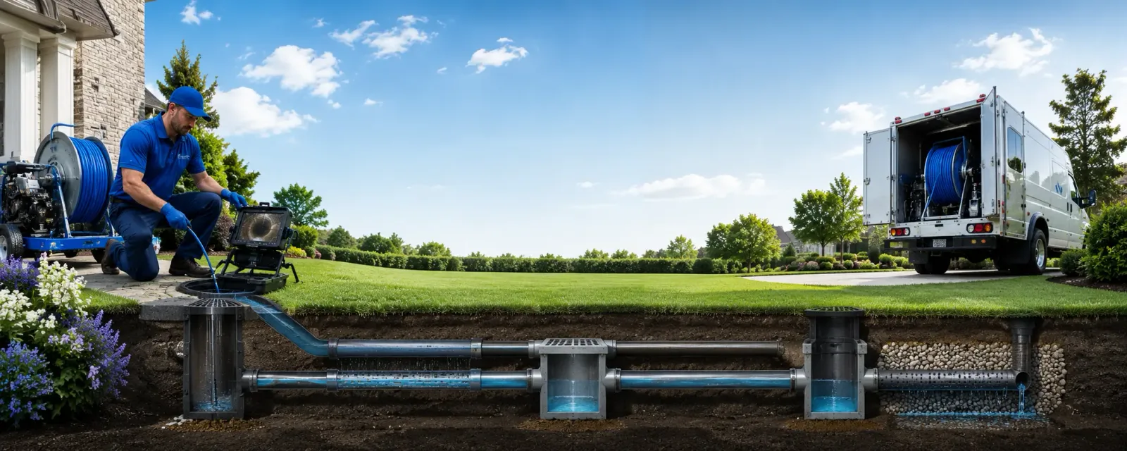 Outdoor drain cleaning information for Santa, ID